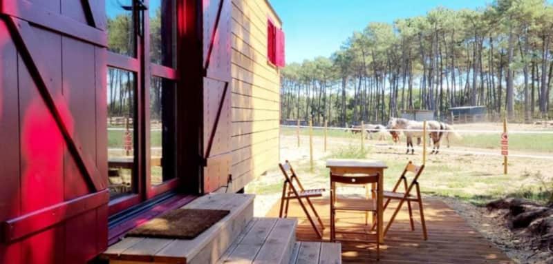 Hotel Roulottes Cocooning Au Coeur Des Landes Mées Exterior foto